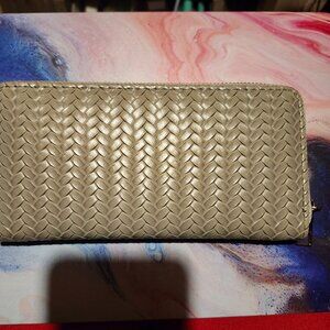 Grey pu leather wallet